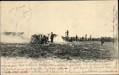 Ak Chambaran Isere, Camp de Tir, pendant le Tir