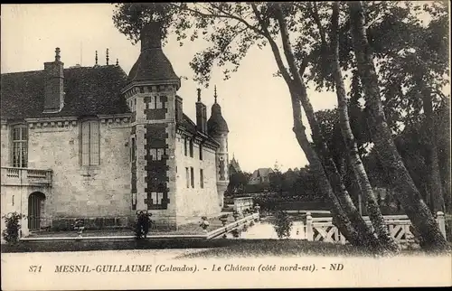 Ak Le Mesnil Guillaume Calvados, le Château côté nord est