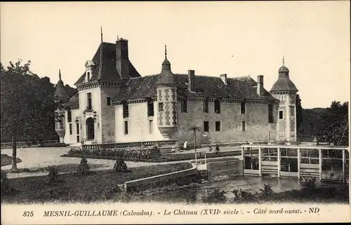 Ak Le Mesnil Guillaume Calvados, le Château côté nord est