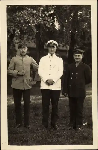Foto Ak, Deutsche Soldaten in Uniform, Kaiserreich, I. WK
