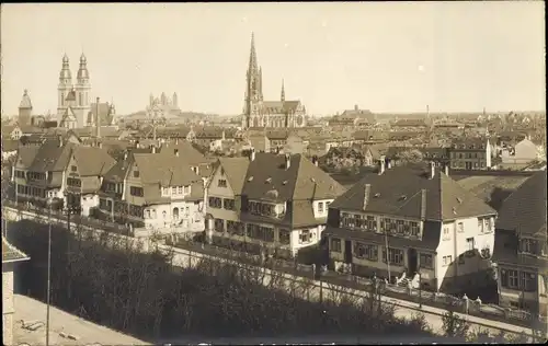 Foto Ak Speyer am Oberrhein Rheinland Pfalz, Teilansicht von der Stadt mit Dom