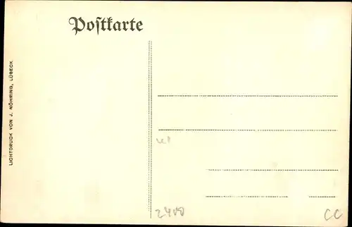 Ak Lübeck in Schleswig Holstein, Ansicht vom Hasen Hof, Johannisstraße 37