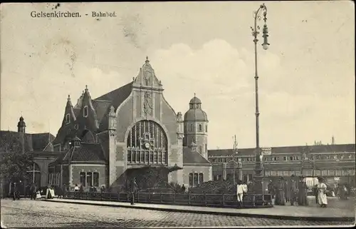 Ak Gelsenkirchen im Ruhrgebiet, Bahnhof