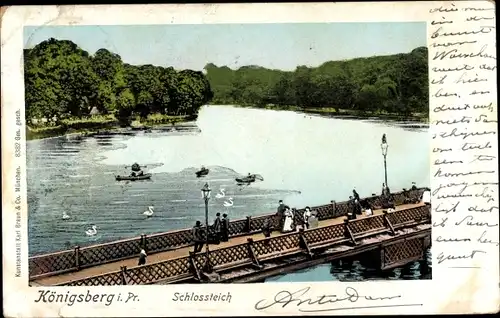 Ak Kaliningrad Königsberg Ostpreußen, Schlossteich