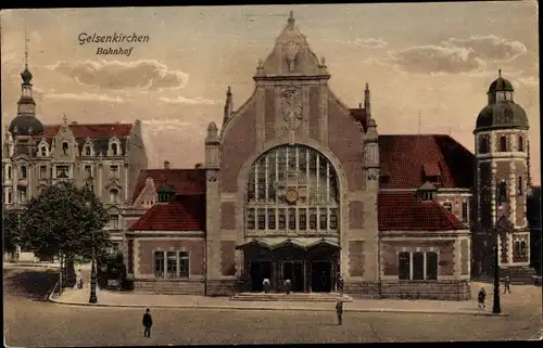 Ak Gelsenkirchen im Ruhrgebiet, Bahnhof