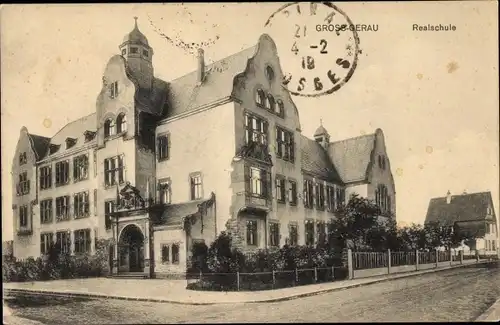 Ak Groß Gerau in Hessen, Realschule