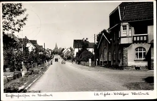 Ak Sachsenhausen Waldeck in Nordhessen, Straßenpartie im Ort