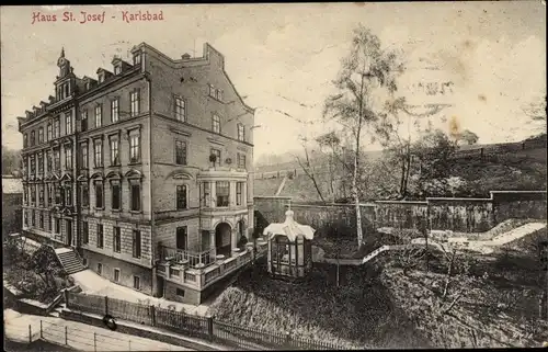 Ak Karlovy Vary Karlsbad Stadt, Haus St. Josef