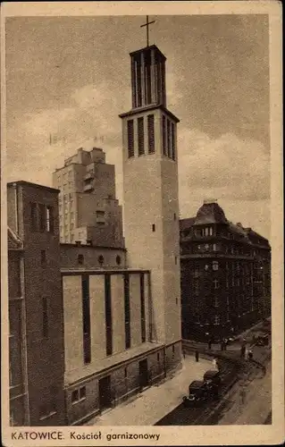 Ak Katowice Kattowitz Schlesien, Kosciol garnizonowy, Kirche