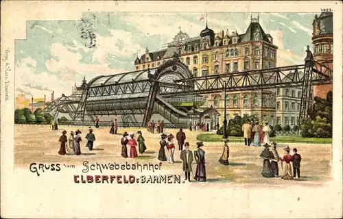 Litho Elberfeld Wuppertal, Schwebebahnhof