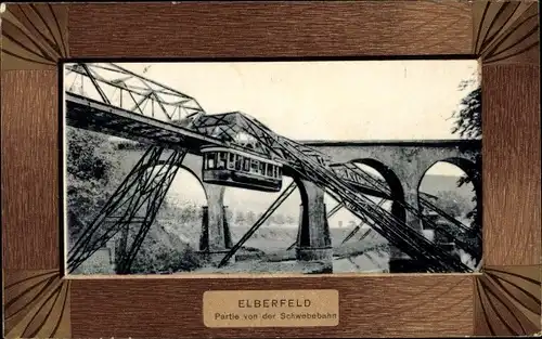 Passepartout Ak Elberfeld Wuppertal, Schwebebahn