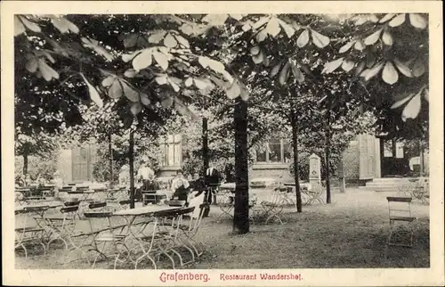 Ak Grafenberg Düsseldorf am Rhein, Restaurant Wandershof am Rennplatz