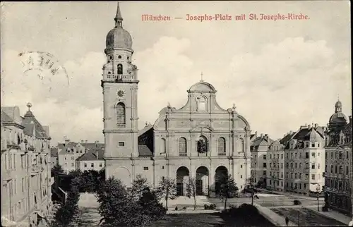 Ak München Bayern, Josephsplatz, St. Josephs Kirche