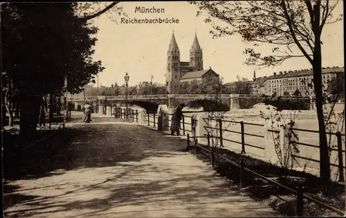 Ak München Bayern, Reichenbachbrücke