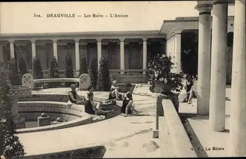Ak Deauville Calvados, Les Bains, L'Atrium