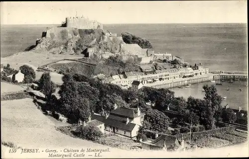 Ak Gorey Kanalinsel Jersey, Chateau de Montorgueil