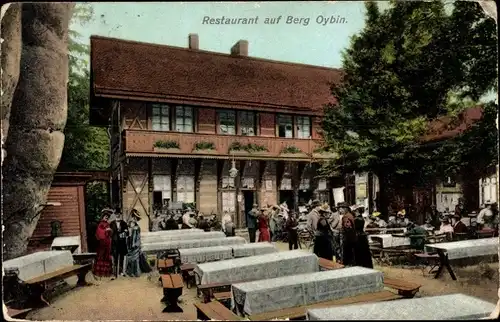 Ak Oybin, Blick auf ein Restaurant auf dem Berg Oybin, Ottmar Zieher