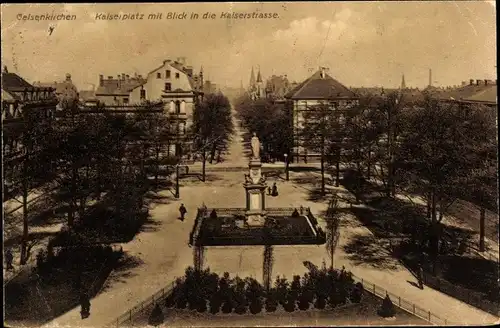 Ak Gelsenkirchen im Ruhrgebiet, Kaiserplatz, Kaiserstraße