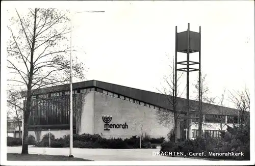 Ak Drachten Friesland Niederlande, Geref. Menorahkerk