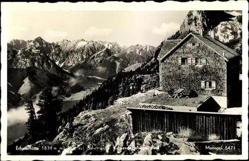 Ak Maurach Eben am Achensee in Tirol, Erfurter Hütte