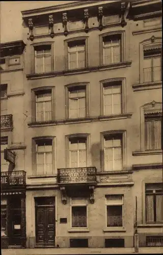 Ak Bruxelles Brüssel, Pension Vanderbruggen, 11, Rue Berckmans