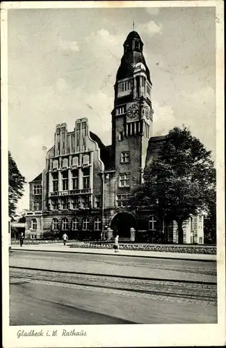 Ak Gladbeck im Ruhrgebiet Westfalen, Rathaus