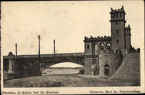 Ak Warszawa Warschau Polen, Most Księcia Poniatowskiego
