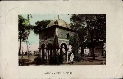 Ak Algier Alger Algerien, Jardin Marengo