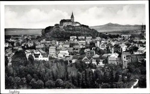 Ak Siegburg an der Sieg, Stadtansicht, Blick über die Stadt zum Michaelsberg