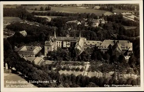 Ak Lüdinghausen Münsterland, St. Antoniusinstitut, Luftaufnahme