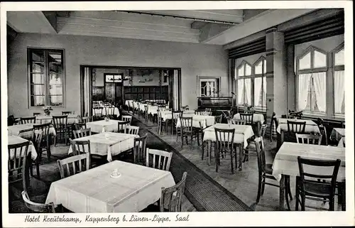 Ak Kappenberg Lünen in Westfalen, Hotel und Kurhaus Kreutzkamp, Saal