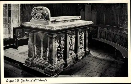 Ak Enger in Ostwestfalen, Grabmal Wittekinds