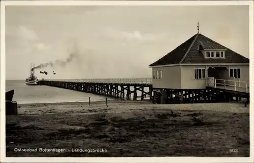 Ak Ostseebad Boltenhagen, Landungsbrücke