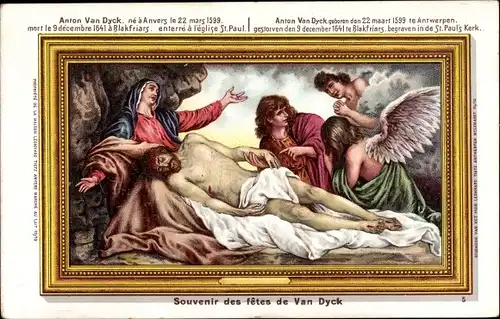 Künstler Ak Van Dyck, A., Biblische Szene, Engel