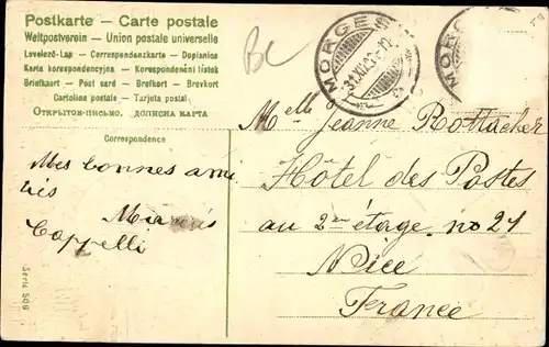 Präge Litho Glückwunsch Neujahr, Kinder graben Kleeblatt aus