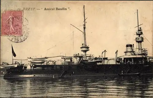 Ak Brest Finistère, Amiral Baudin, Kriegsschiff