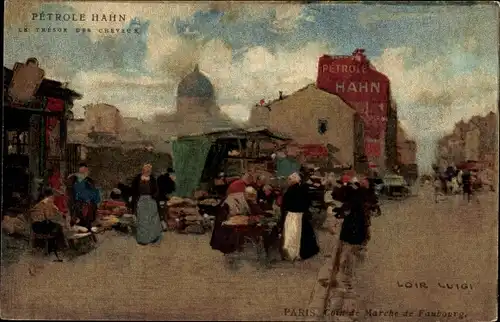 Künstler Ak Luigi, L., Paris, Coin de Marche de Faubourg