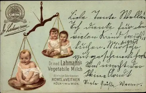 Litho Dr. med. Lahmann's Vegetabile Milch, Hewel & Veithen, Babys, Waage