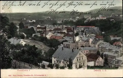 Ak Sebnitz Sächsische Schweiz, Blick auf den Ort