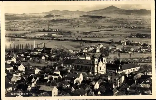 Ak Bohosudov Mariaschein Region Aussig, Blick auf Ortschaft und Umgebung