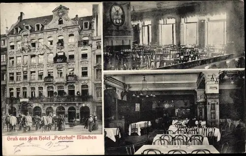Ak München Bayern, Hotel Peterhof