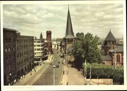 Ak Essen im Ruhrgebiet, Kettwiger Straße, Loosen & Co, Kirche