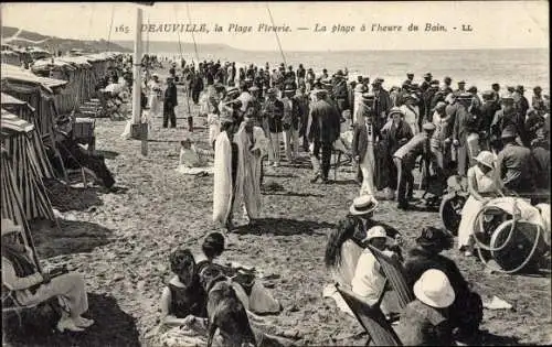 Ak Deauville Calvados, La Plage de Fleurie