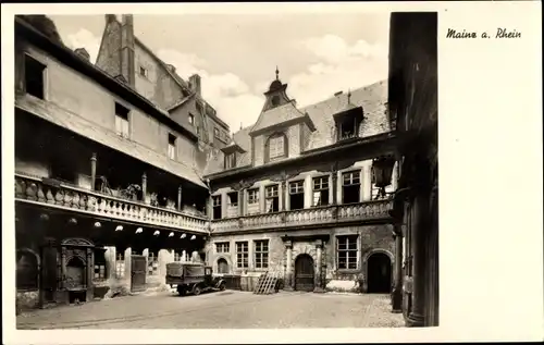 Ak Mainz am Rhein, Hof zum König von England