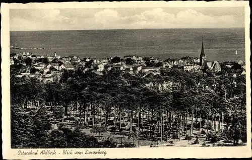 Ak Ostseebad Ahlbeck Heringsdorf auf Usedom, Blick zum Zierowberg