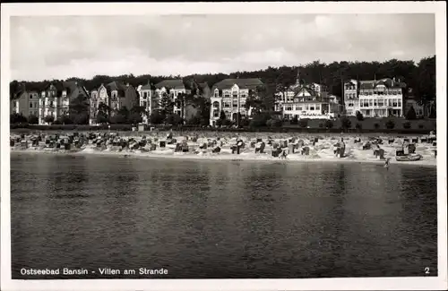 Ak Ostseebad Bansin Heringsdorf auf Usedom, Villen am Strande