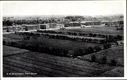 Ak Drachten Friesland Niederlande, Panorama