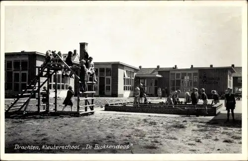 Ak Drachten Friesland Niederlande, Kleuterschool De Blokkendoos