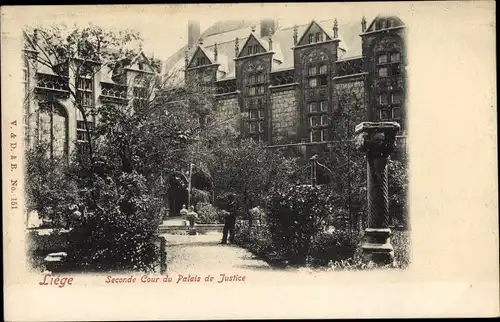 Ak Liège Lüttich Wallonien, Seconde Cour du Palais de Justice