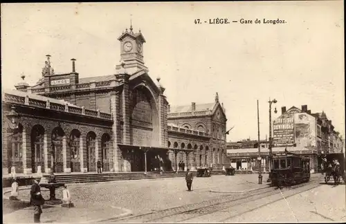 Ak Liège Lüttich Wallonien, Gare de Longdoz